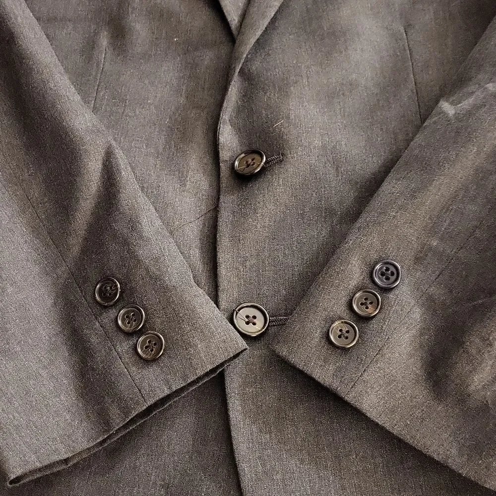 Lauren Ralph Lauren Gray Slimming Suit Jacket Size 36‎